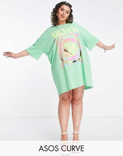 Nirvana oversized t shirt hot sale dress