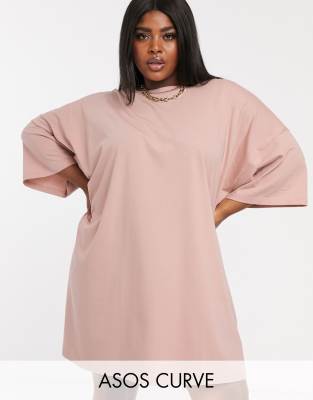 plain oversized t shirt dress