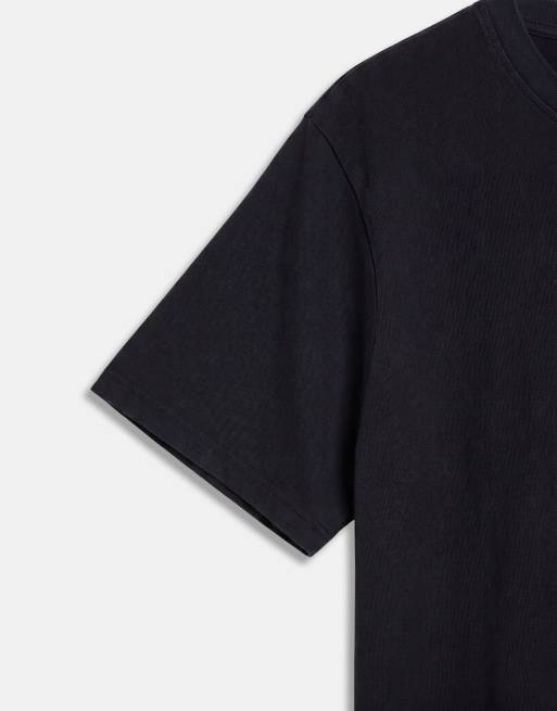 ASOS DESIGN Curve oversized T-shirt i vasket kulsort, 8 af 8
