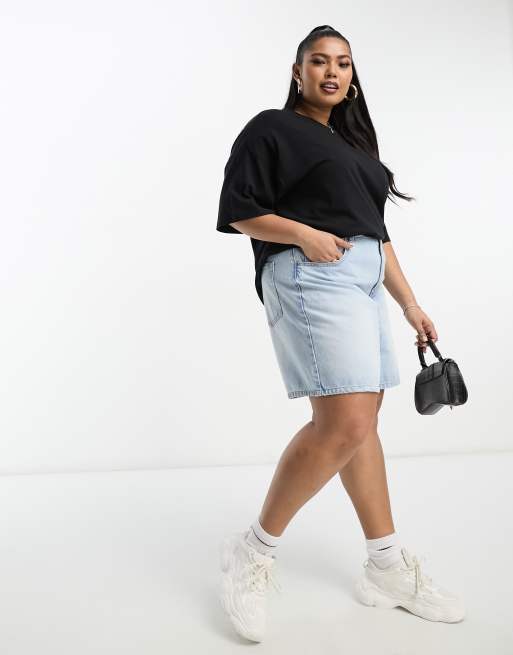 ASOS DESIGN Curve oversized T-shirt in white