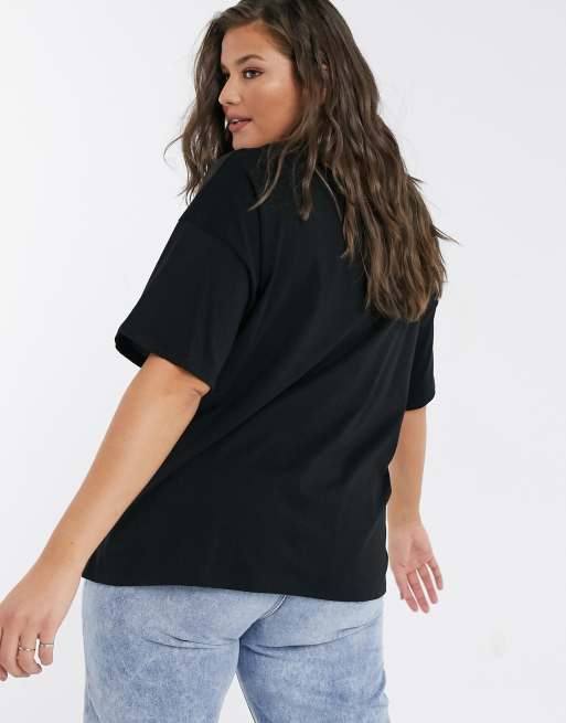 ASOS DESIGN Oversized T-Shirt With Chicago Print In Black for Women