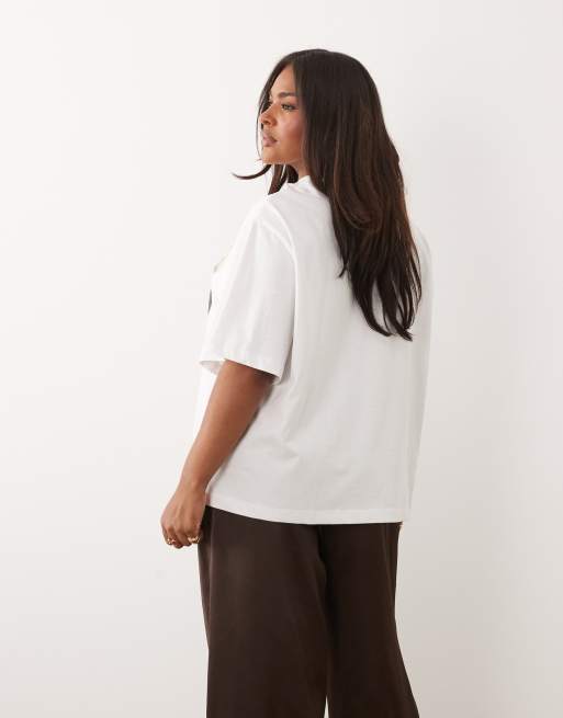 ASOS DESIGN Curve Oversized T-shirt with Mexico photographs graphic in white , 3 of 4
