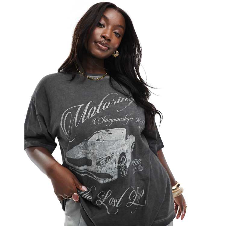 トップス OHOTORO 2way Shirring T-shirt charcoal 2way shirring T-shirt | OHOTORO