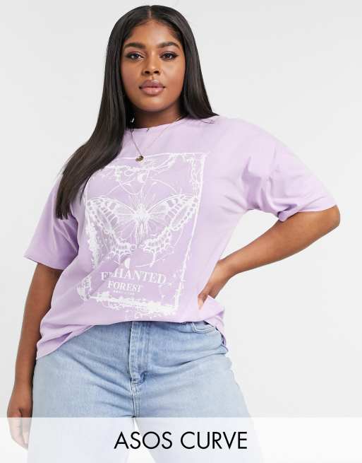 ASOS DESIGN oversized t-shirt with New York motif