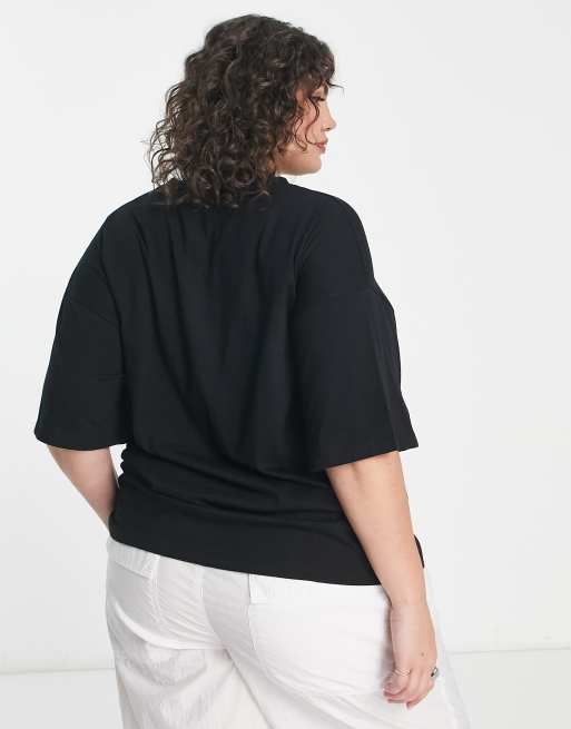 ASOS DESIGN Curve oversized t-shirt with this is my halloween costume in black, 2 of 4