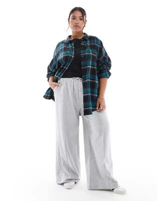 Asos Curve Asos Design Curve Oversized Washed Shirt
