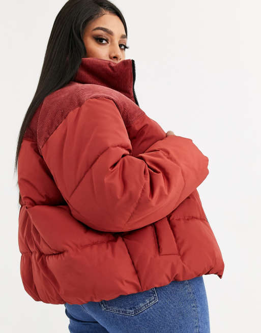 Asos design clearance cord padded jacket