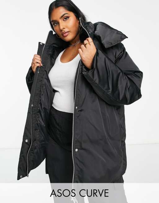 Asos plus size coats sale