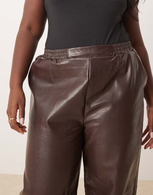 Pantalon Large KRINES BERLIN Marron Rouge - Taille CE - Neuf Avec étiquettes