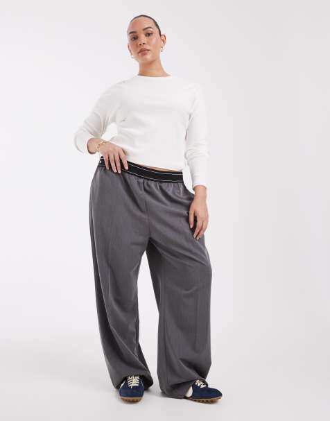 ASOS DESIGN Curve pantalon de jogging ajusté gris - view 1