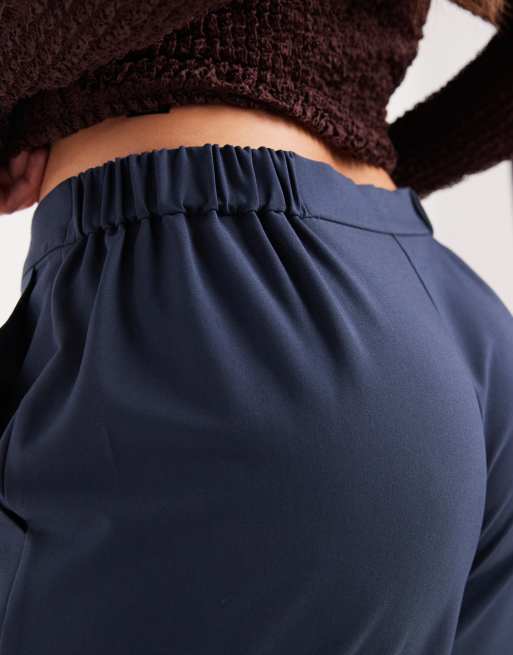ASOS DESIGN Curve - Pantalon décontracté coupe droite ajustée - Bleu marine, 3 de 5