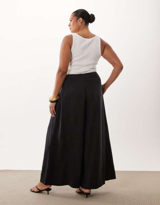 ASOS DESIGN Curve pantalon large portefeuille noir, 4 de 5