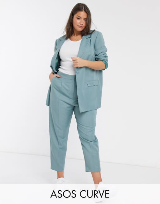ASOS DESIGN Curve - Abito dad fit ristretto blu, 3 di 3