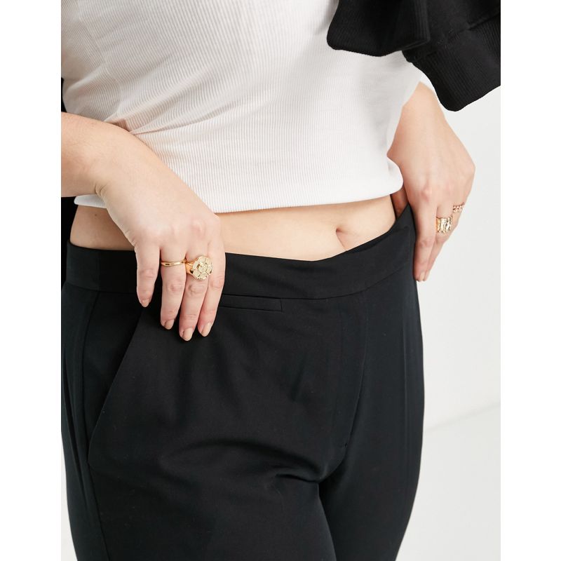 Pantaloni e leggings Donna DESIGN Curve - Pantaloni dritti sartoriali neri