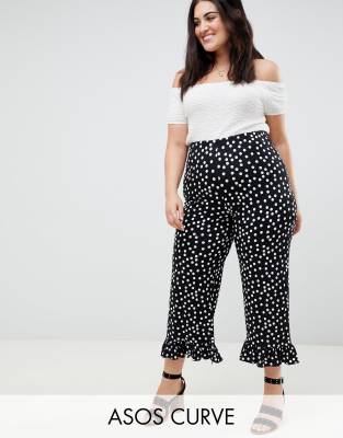 asos polka dot trousers