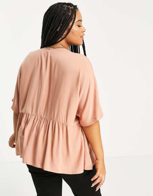 Tan best sale peplum top