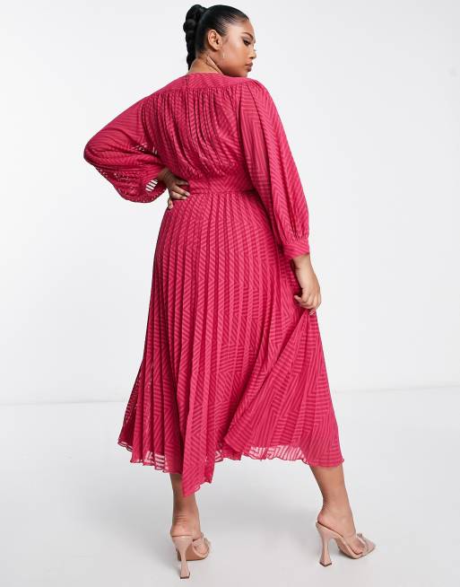 Asos pleated chevron midi clearance skirt