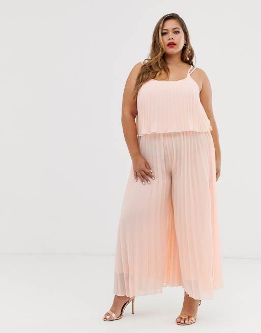 Pleated crop sale top jumpsuit