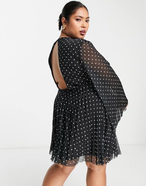 Asos curve polka dot clearance dress