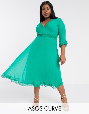 emerald green midi