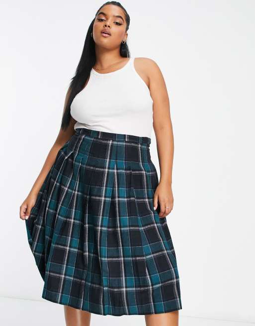 Plaid skirt hotsell for plus size