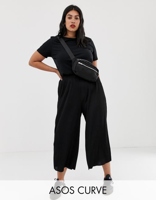ASOS DESIGN Curve – Plisowane kuloty