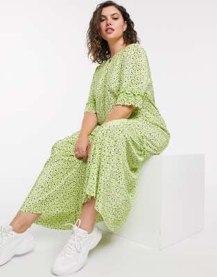 asos lime green dress