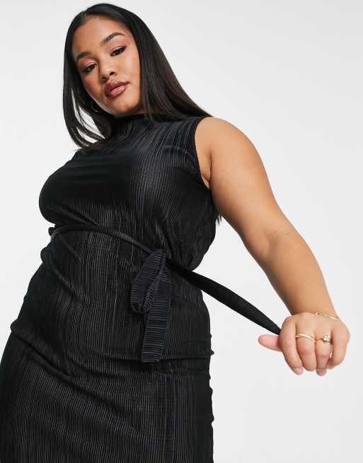 Asos plus size black dresses best sale