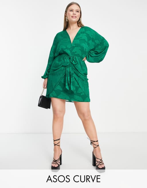 Asos plus store size green dress