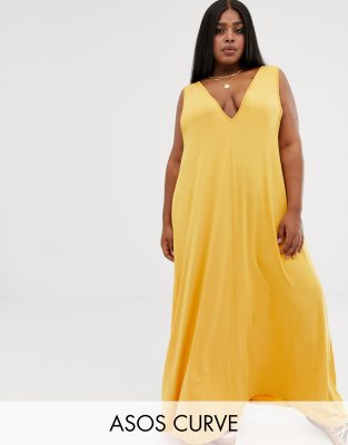 asos trapeze maxi dress