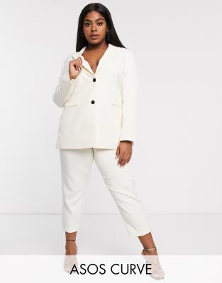 asos plus size suit