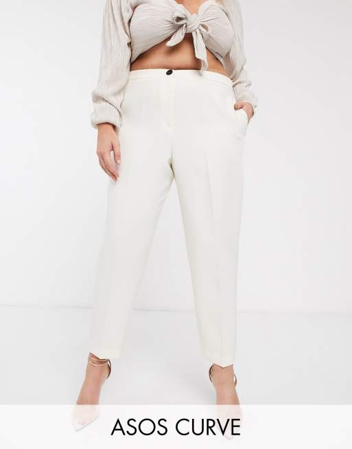 ASOS DESIGN Curve pop suit in white, 3 of 3