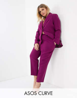 plus size purple suit