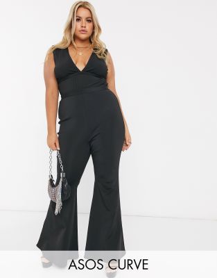 bandage plunge jumpsuit