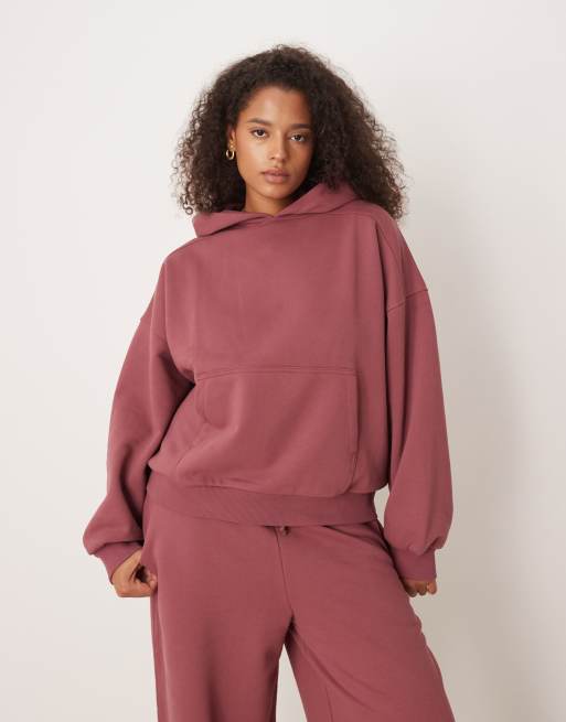 ASOS DESIGN Curve – Premium – Gruby ciemnoróżowy zestaw o gramaturze 500 g/m², 3 z 3