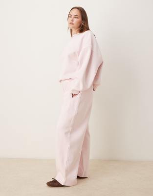 Asos Curve Asos Design Curve Premium Heavyweight 500gsm Seamed Barrel Leg Sweatpants