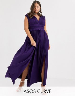 deep purple lace dress