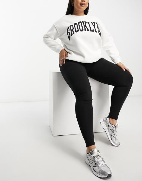 ASOS DESIGN Curve - Premium - Leggings in morbidissimo cotone e modal - view 1