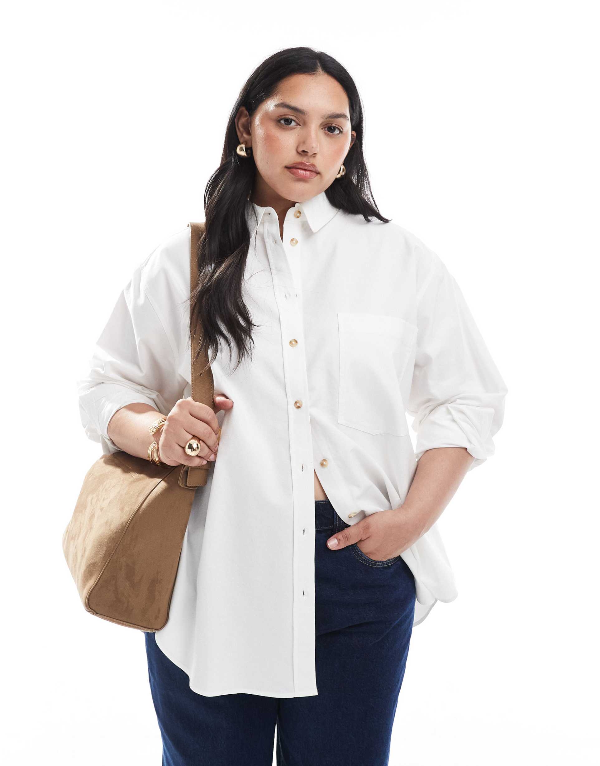 asos design curve premium oxford shirt
