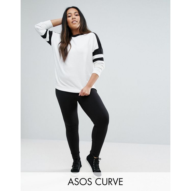 ASOS DESIGN premium supersoft leggings in cotton modal in black