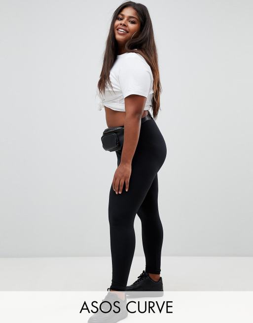 ASOS DESIGN Curve premium supersoft leggings in cotton modal