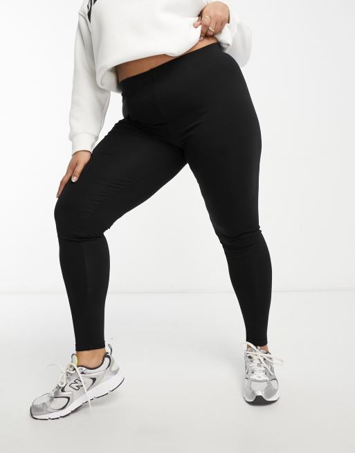 ASOS DESIGN premium supersoft leggings in cotton modal in black