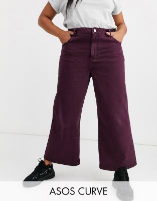 plus size purple jeans