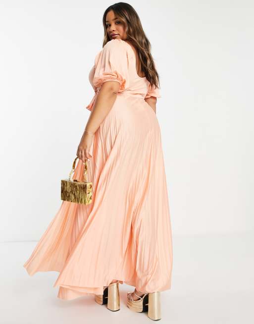 Asos hot sale apricot dress