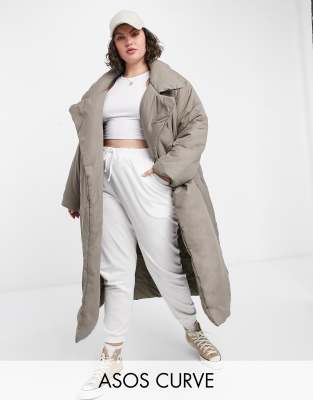 asos plus size winter coats