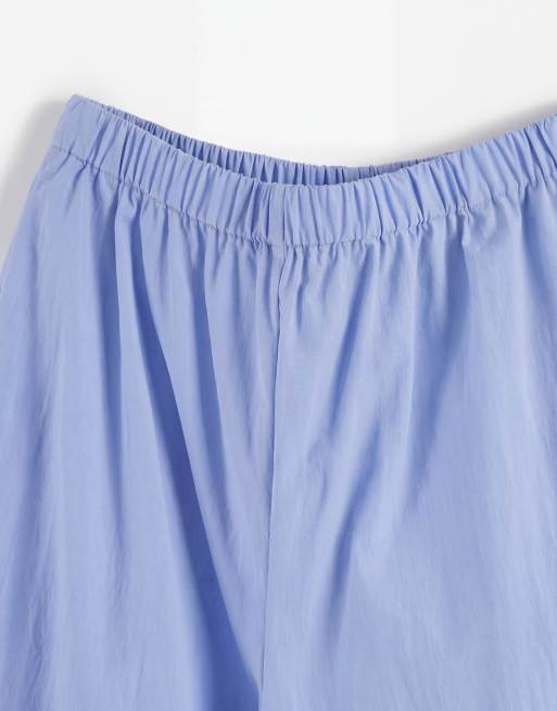 ASOS DESIGN Curve pull on balloon pants in blue, 8 of 12