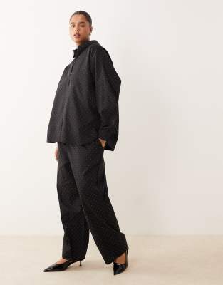 Asos Curve Asos Design Curve Pull On Rhinestone Pants In Black