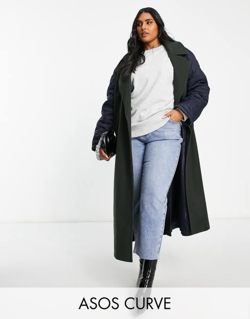 Asos store curve coats