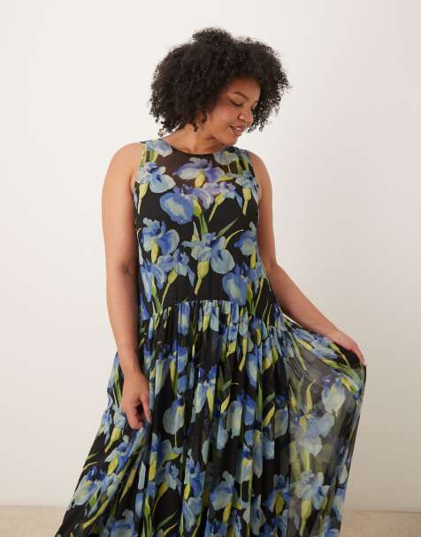 asos plus formal dresses Alex Evenings Plus Size Floral Rosette Short Sleeve A-Line Gown, Womens, 18W, Eggplant main image 1