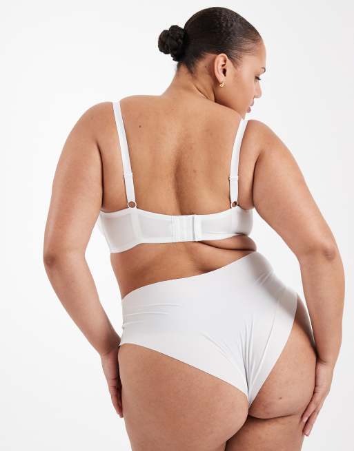 ASOS DESIGN Curve - Reggiseno T-shirt sagomato bianco, 2 di 4